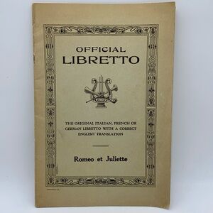 Official Libretto Romeo et Juliette Metropolitan Opera House French English